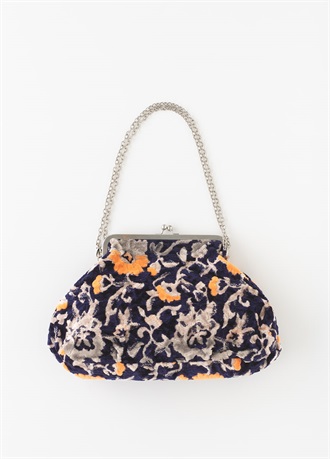 【WEB限定】口金バッグ　フローラルメタル