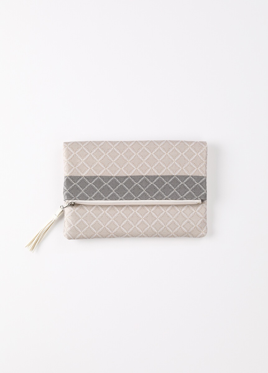 【残りわずか】バッグ　フランス七宝　ベージュ