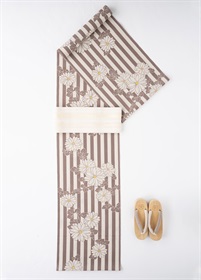 プレタゆかた　ストライプデイジー　イエロー