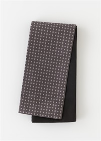 半幅帯　糸錦　小花　グレー（ご予約受注品）