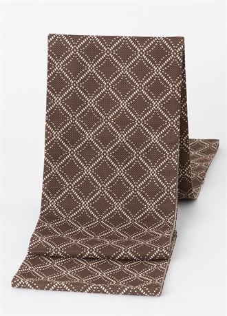 袋帯　フランス七宝　チョコレート（ご予約受注品）