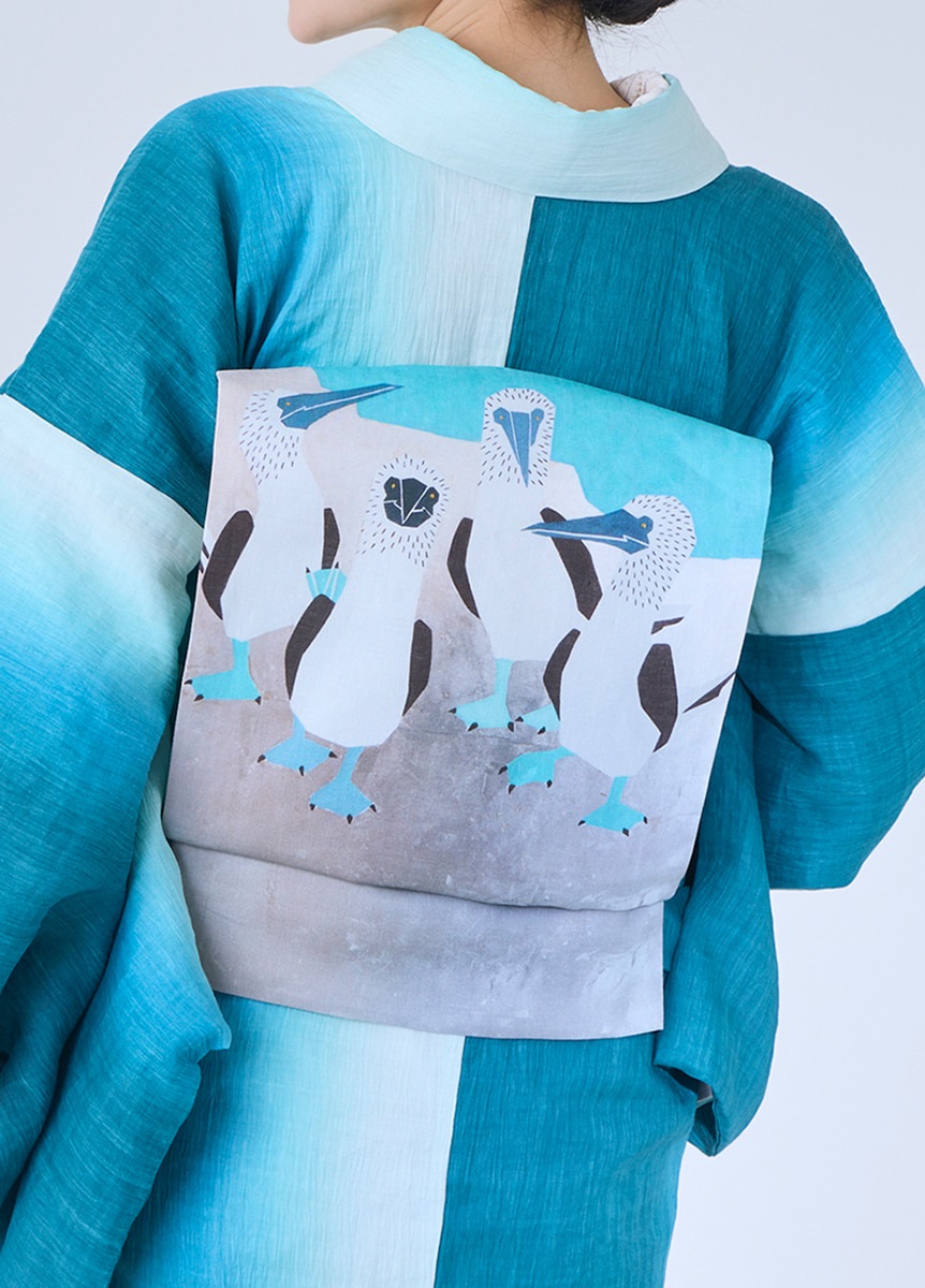 きものやまと×中條亜耶　夏京袋帯　No enemy（ご予約受注品）