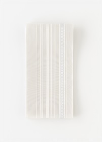 紗四寸単衣帯　博多織　水光　薄灰（ご予約受注品）