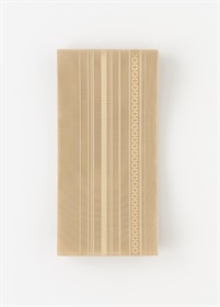 紗四寸単衣帯　博多織　水光　亜麻色（ご予約受注品）