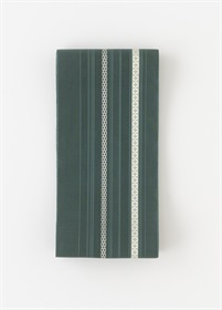 紗四寸単衣帯　博多織　水光　納戸色（ご予約受注品）