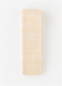 桐生麻角帯　変わり縞　白