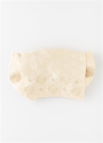 へこ帯　桐生刺繍・星の華　白