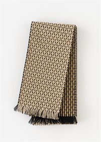 半幅帯　米沢織　星々　金茶色（ご予約受注品）