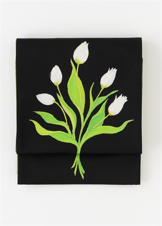 きものやまと×KiSHiCRi　京袋帯　夜のちゅうりっぷ（ご予約受注品）