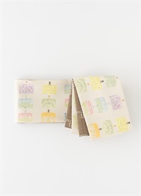 きものやまと×青山佳世　半巾帯　cats & books　 ivory（ご予約受注品）