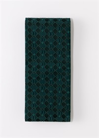 きものやまとベーシック　桐生合繊半幅帯　変わり菱　納戸（ご予約受注品）