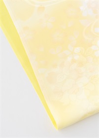 振袖用長襦袢　振りぼかし　イエロー×イエロー