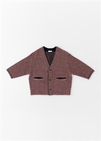 モールツイード　コーディガン　レッド（ご予約受注品）
