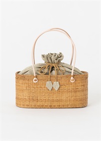 アタ・ソフト横長バッグ　ナチュラル