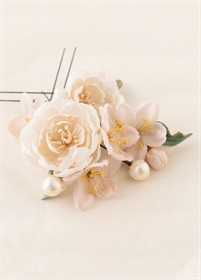 きものやまと×アトリエ染花　さくら×八重桜　ピンク