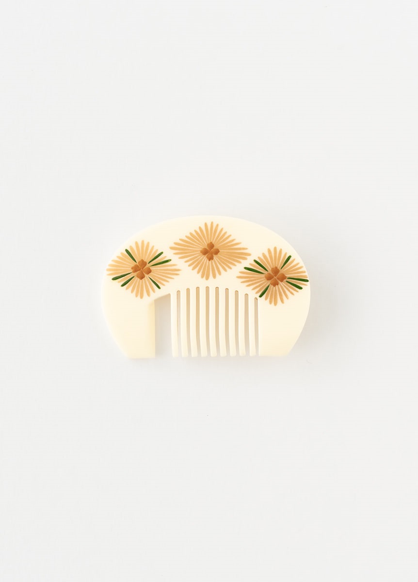 【江戸日和】帯留　くし形　松菱