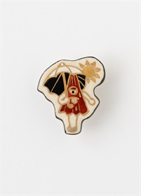 【江戸日和】涼怪帯留　真夏日のからかさ小僧（ご予約受注品）