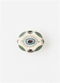 帯留　POTTERY　oval blue（ご予約受注品）