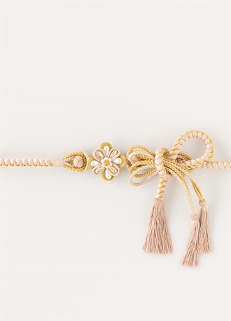 帯締め　大輪パール　桜