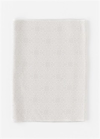 先染め帯揚　華七宝　白鼠