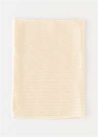 帯揚　金銀ちらし　ドット＆ストライプ　生成り