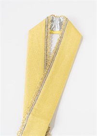 重ね衿　きらめきレース　レモンミルク（ご予約受注品）