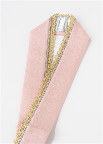 重ね衿　きらめきレース　いちごミルク（ご予約受注品）