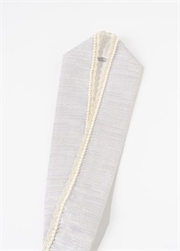 重ね衿　おめかしパール　ライトグレー（ご予約受注品）