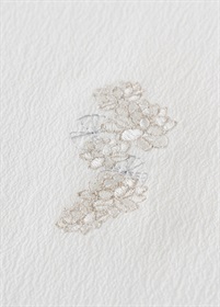 誕生花刺繡半衿　７月/睡蓮