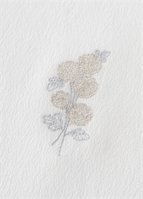 誕生花刺繡半衿　11月/マム