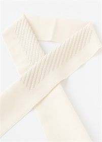 刺繡半衿　ビーズストライプ　ホワイト（ご予約受注品）