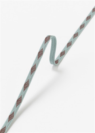 2.5分紐　綾竹ダイヤ　青磁×茶（ご予約受注品）