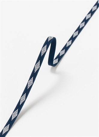 2.5分紐　綾竹ダイヤ　濃紺×白（ご予約受注品）