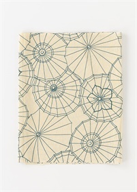 型染め帯揚　番傘　御納戸