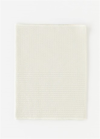 帯揚　シーズンレス　銀通し　雪白色（ご予約受注品）