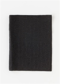 帯揚　シーズンレス　銀通し　濡羽色（ご予約受注品）