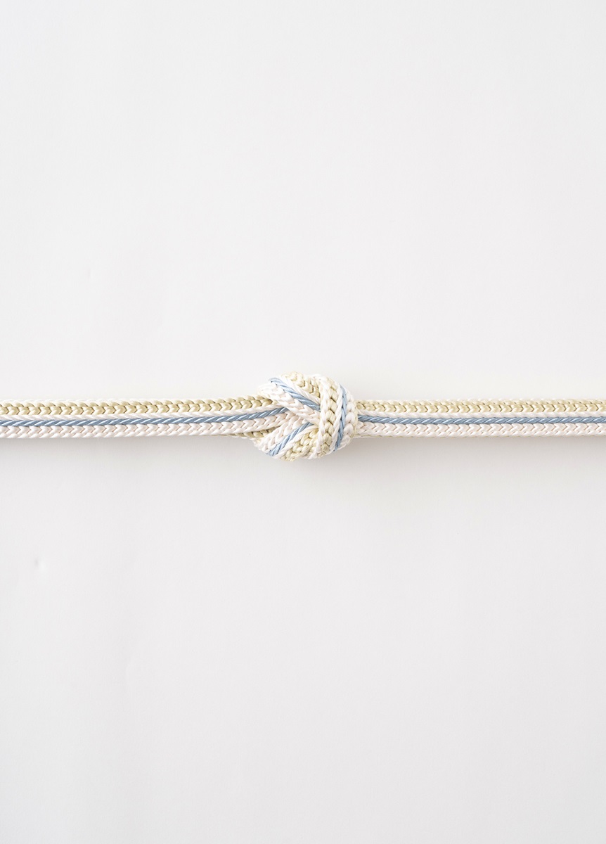 畝源氏帯締め　若葉