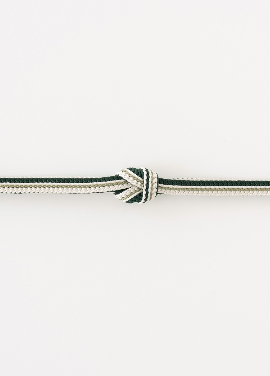 畝源氏帯締め　常盤緑