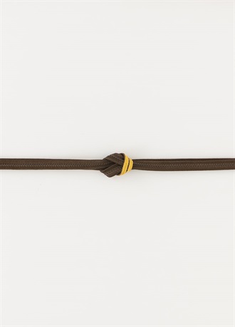 帯〆パレット７　焦茶×蒲公英（ご予約受注品）