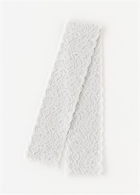 レース胸紐　グレー