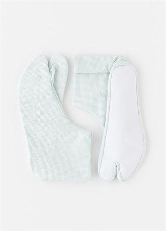 ベーシックスタイリング足袋　ギンガムチェック　水色