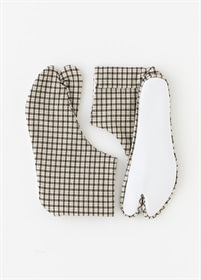 ベーシックスタイリング足袋　チェック　墨黒