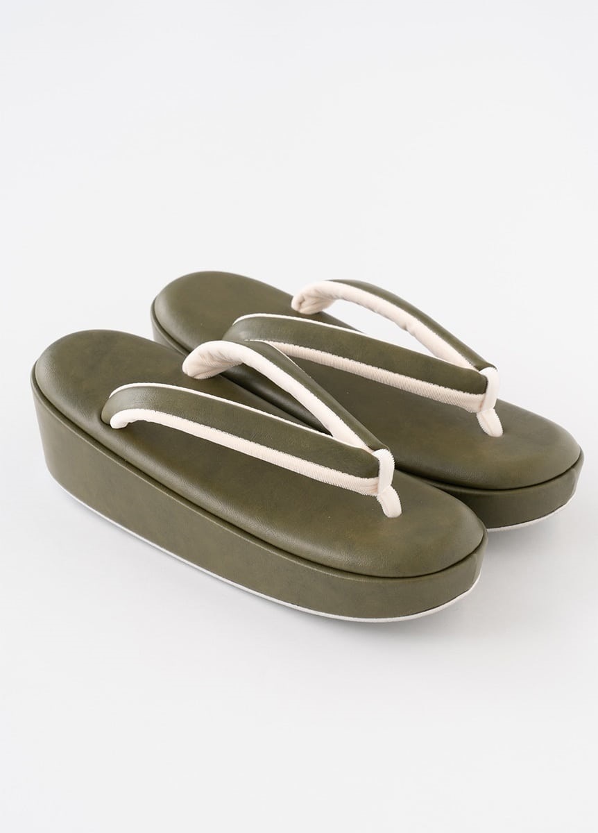 りんぐ草履　抹茶