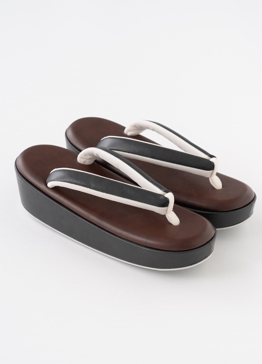 りんぐ草履　茶（お取り寄せ品）