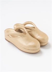 スリム雨履き　ラメピンクベージュ（ご予約受注品）