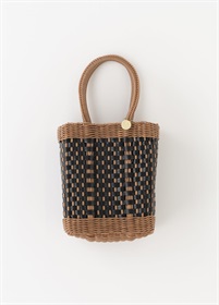 メルカドバッグ　ミニ　brown×black