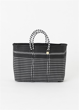 メルカドバッグ　HALFCHECK　SHORT　S　black