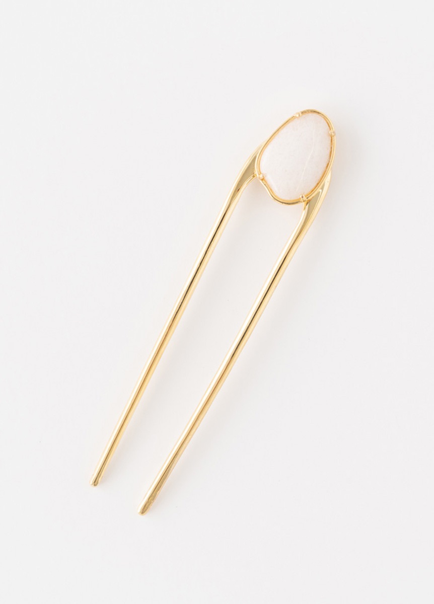きものやまと×TRESSE　ALMA Epingle avec pierre　GOLD×White Stone