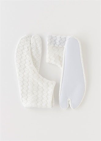 うらら足袋　シェルレース　白　S/M/L/LL