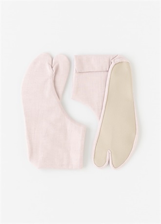 すずかぜ足袋　白藤（ご予約受注品）